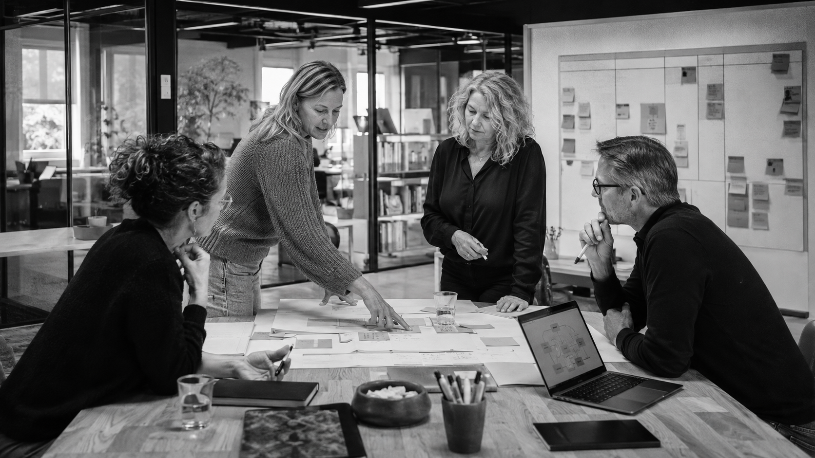 Academy-professionals werken samen aan een leer- en organisatieproces